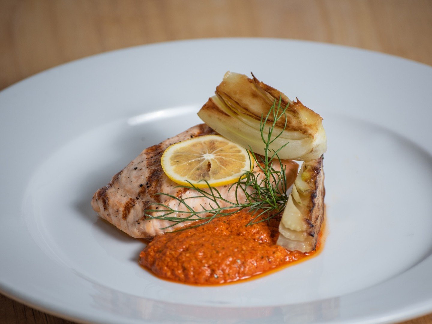 The start of July can only mean 1 thing! The launch of our summer menu ☀️🍴

Here's 5 menu items to look forward to ➡️ 

1. Grilled salmon with caramelized fennel, preserved lemon, and sauce romesco 
2. Summer vegetable rolls with sesame-ginger hoisi