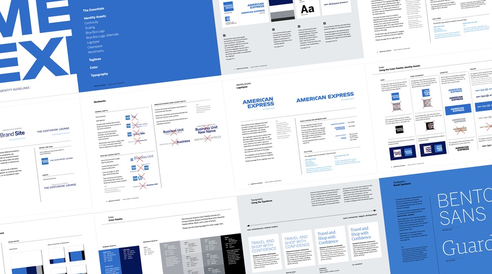 Brand guideline spreads
