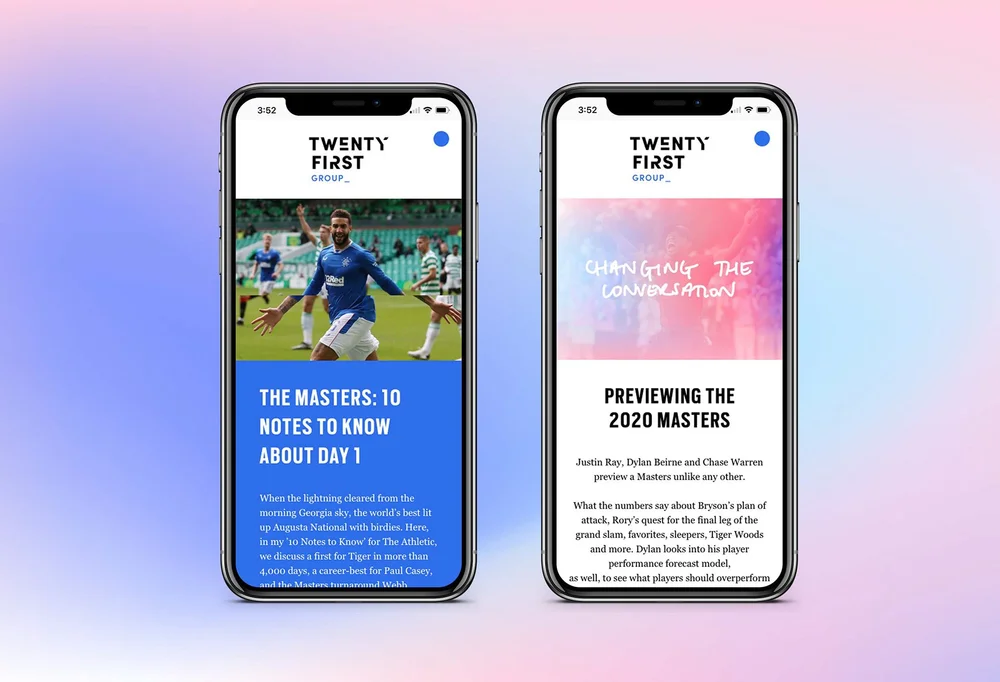 TFG newsletter design