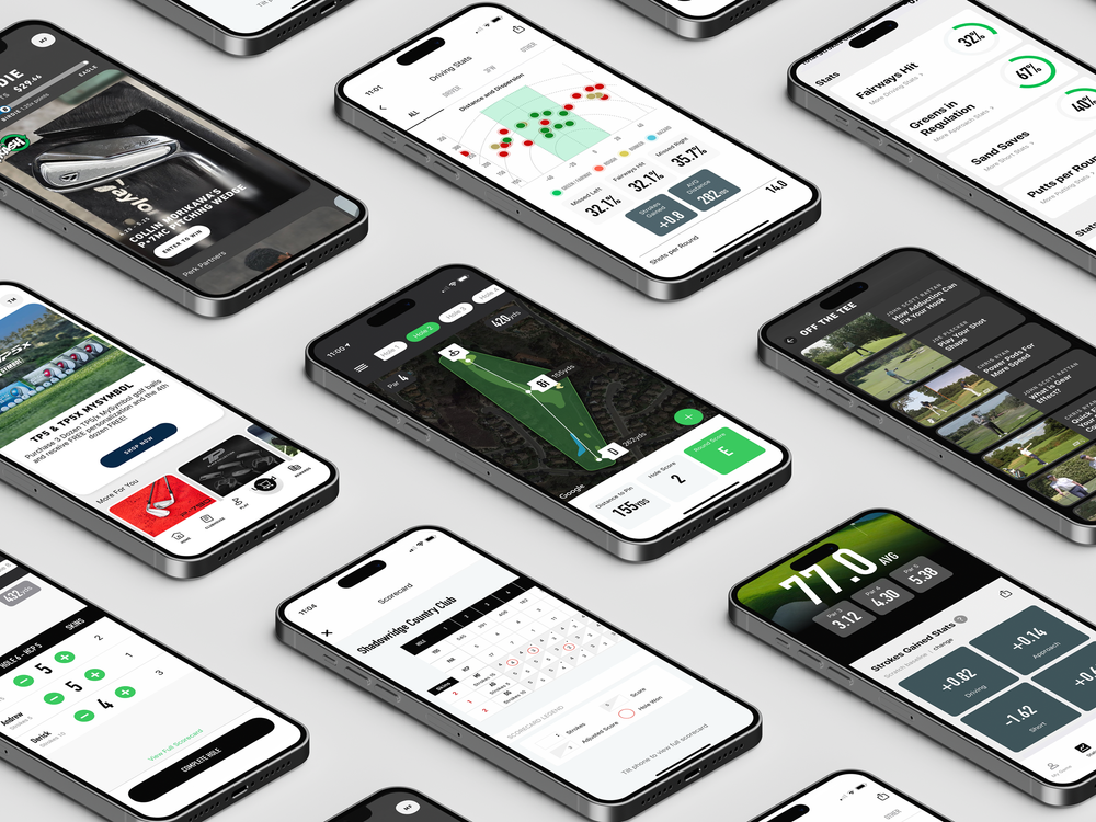 My TaylorMade app UI