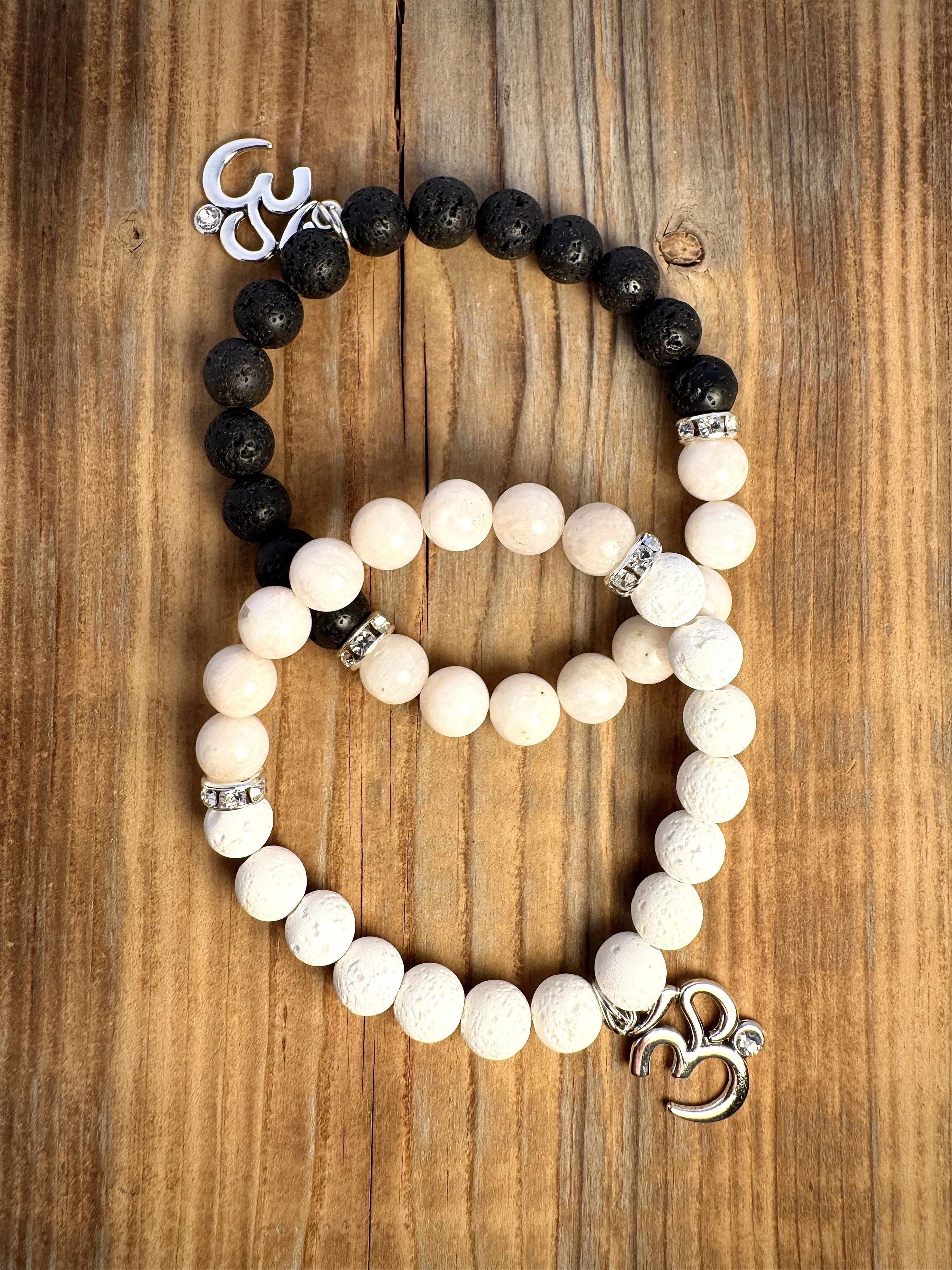“Moonstone intuition and divine feminine energy bracelet handmade in Niagara Falls, Canada by PeaceTree.” Protection Bracelet with intention.
