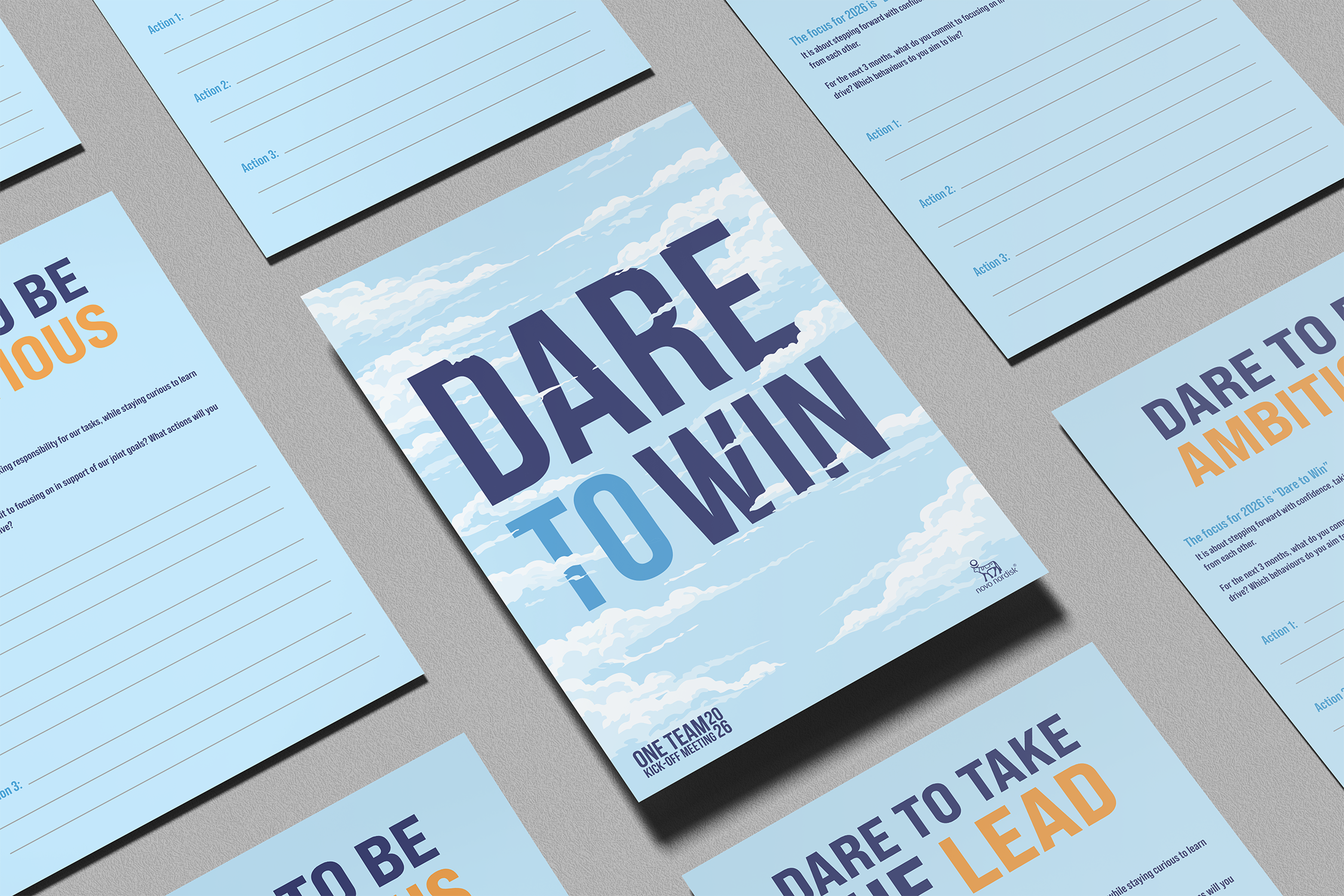 Flyers designed for corporate event