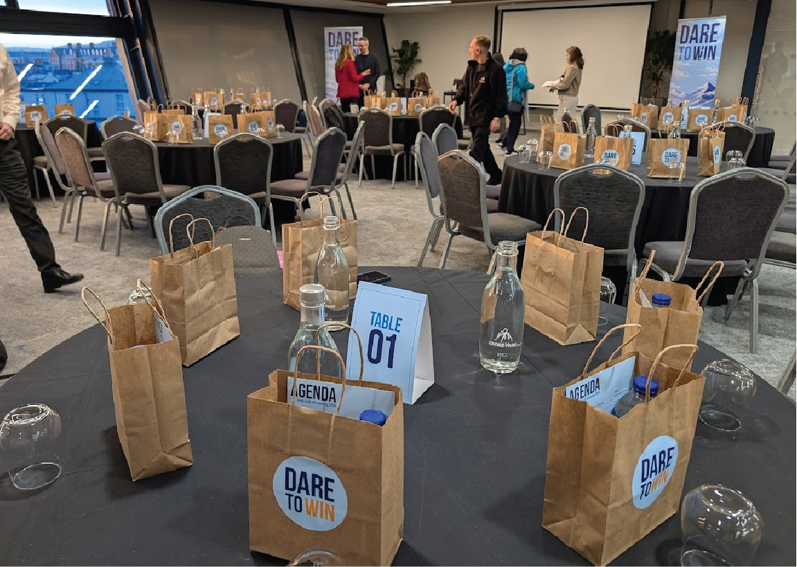 Corporate event branding workshop at croke park venue