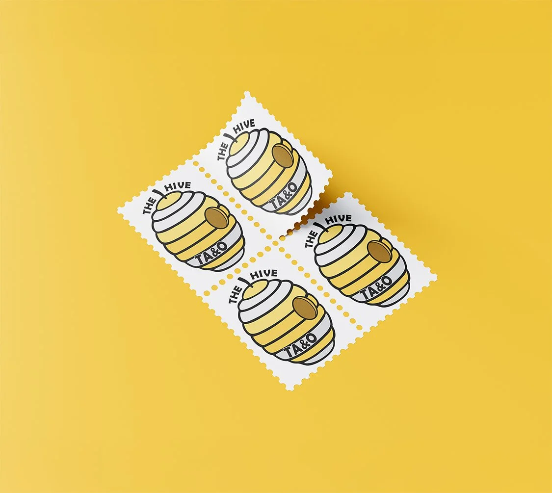 Brand identity sticker assets