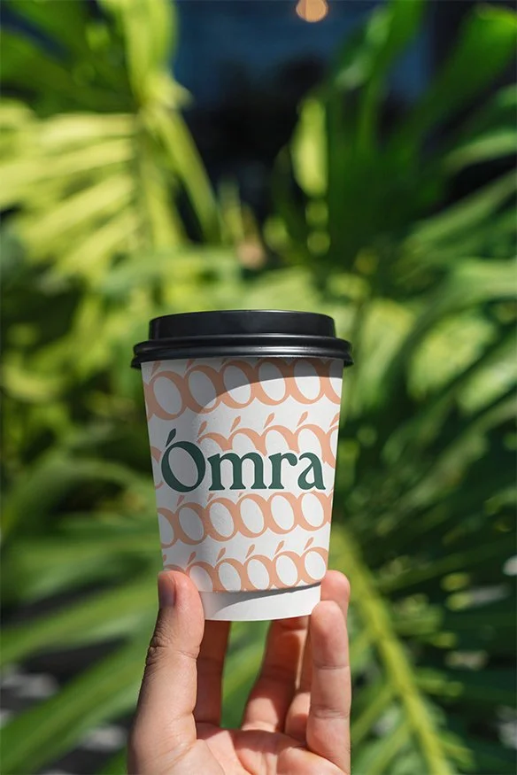 Commercial coffee cup design