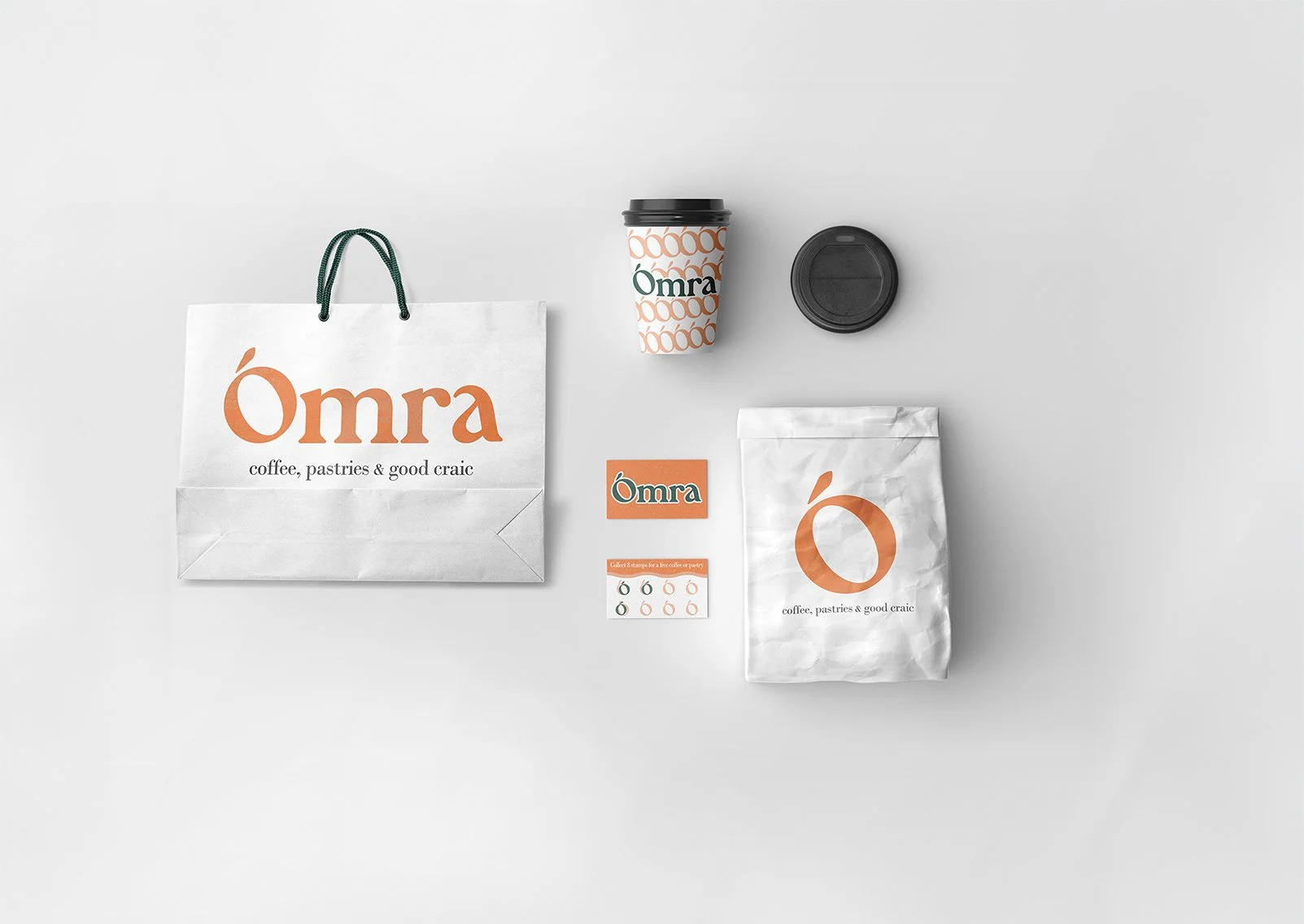 Packaging design collection for Irish coffee brand