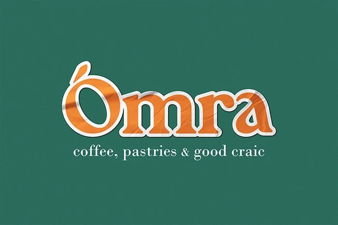 Modern coffee startup brand creation including unique logo design, packaging concepts, and visual identity for a specialty Irish coffee business.