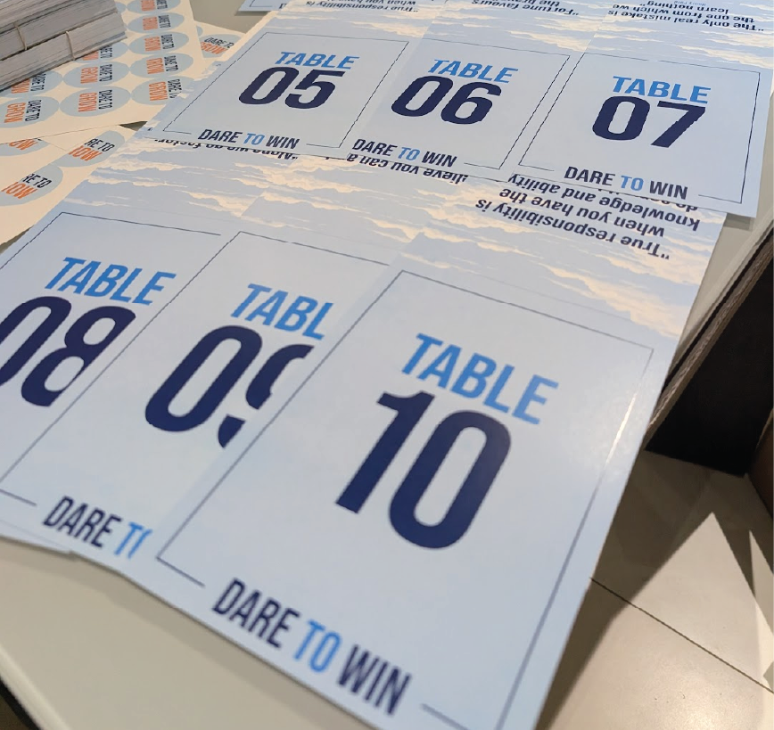 Corporate event design and pull up banners