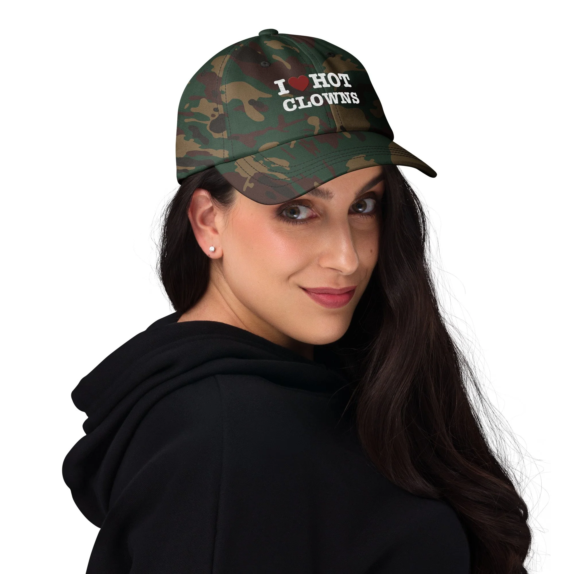 I Love Hot Clowns Dad Hat