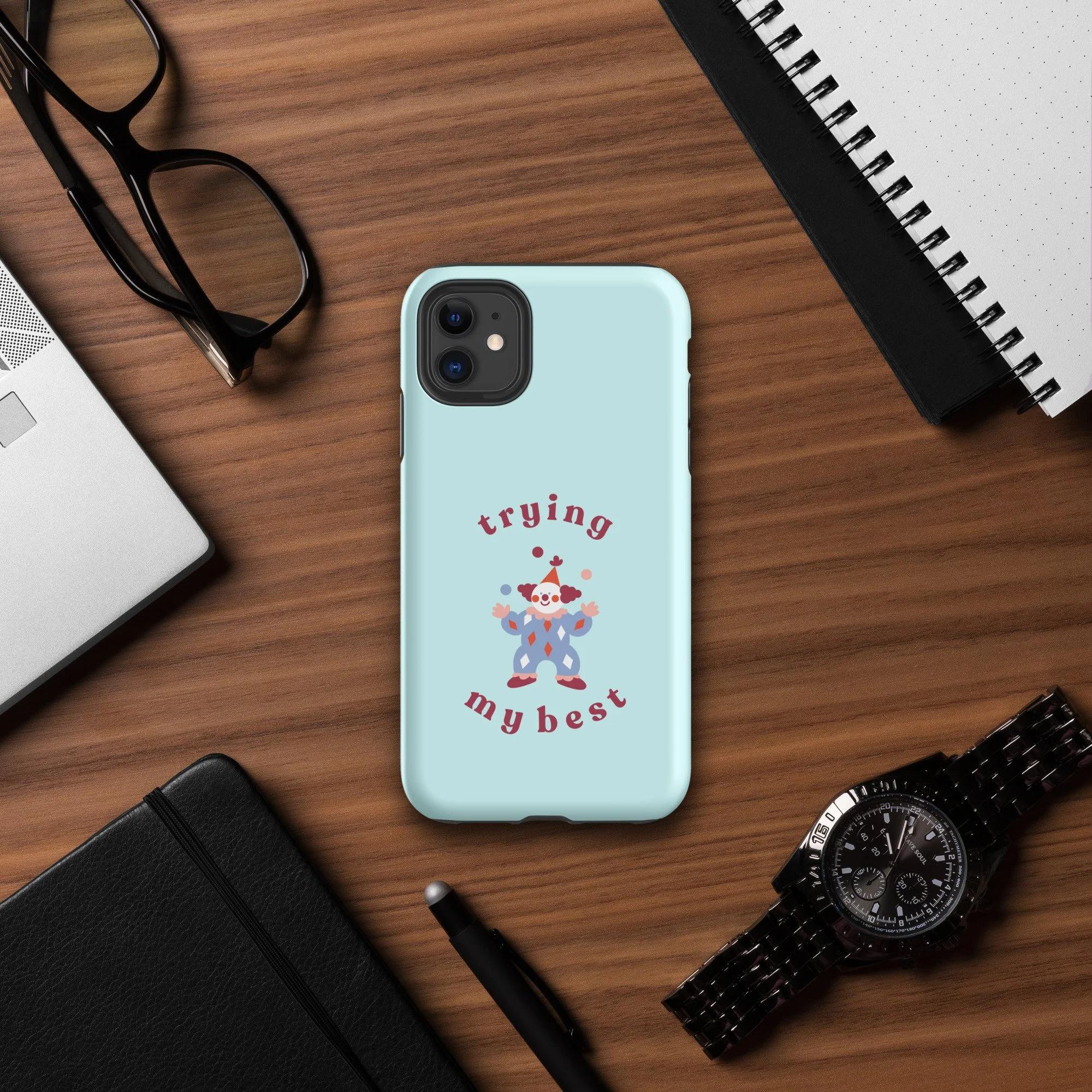 Trying My Best Tough Case for iPhone®