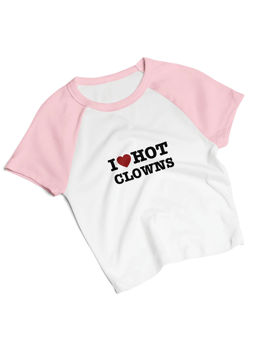 I Love Hot Clowns Baby Tee