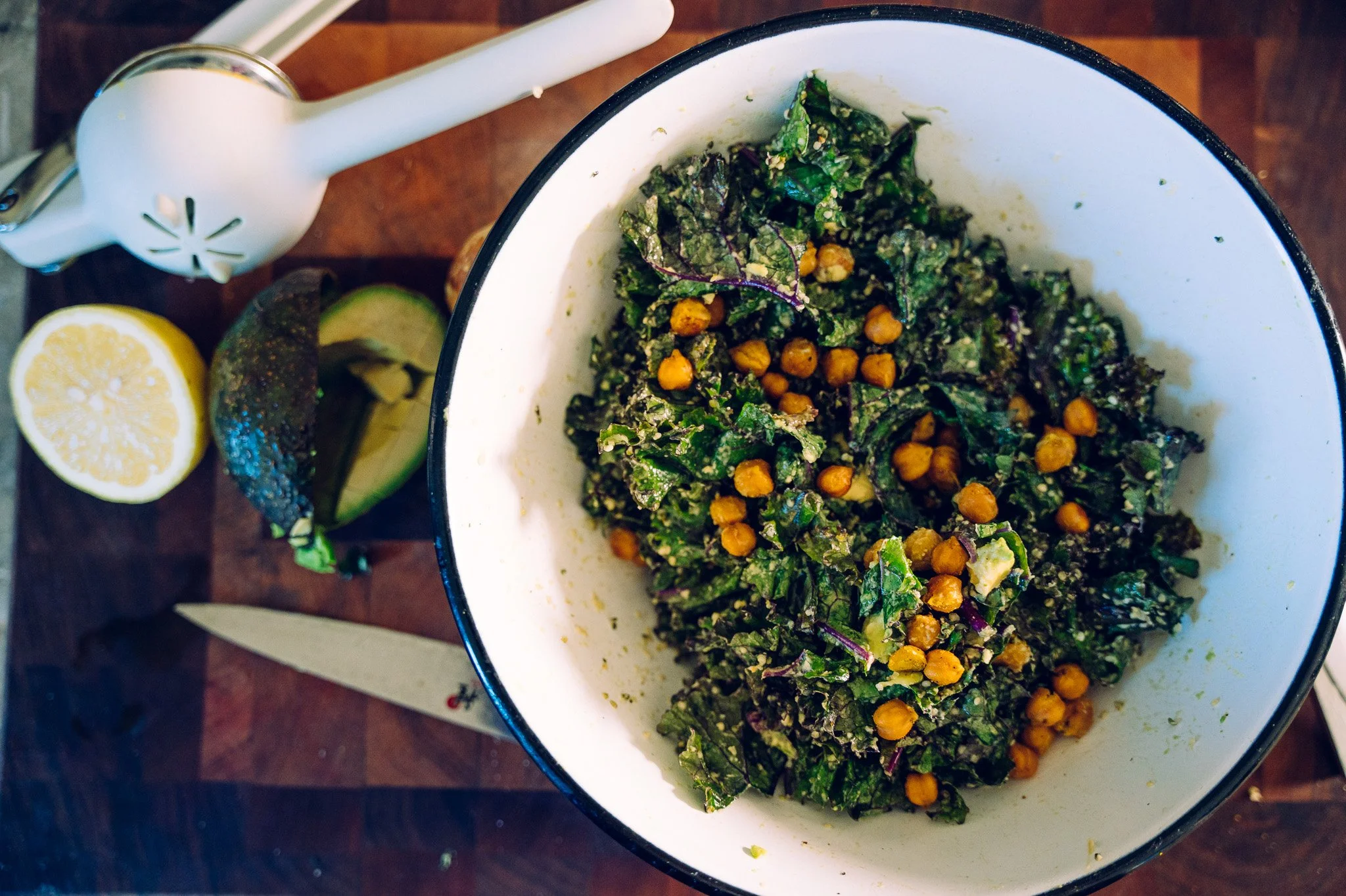 Simple Umami Kale Salad