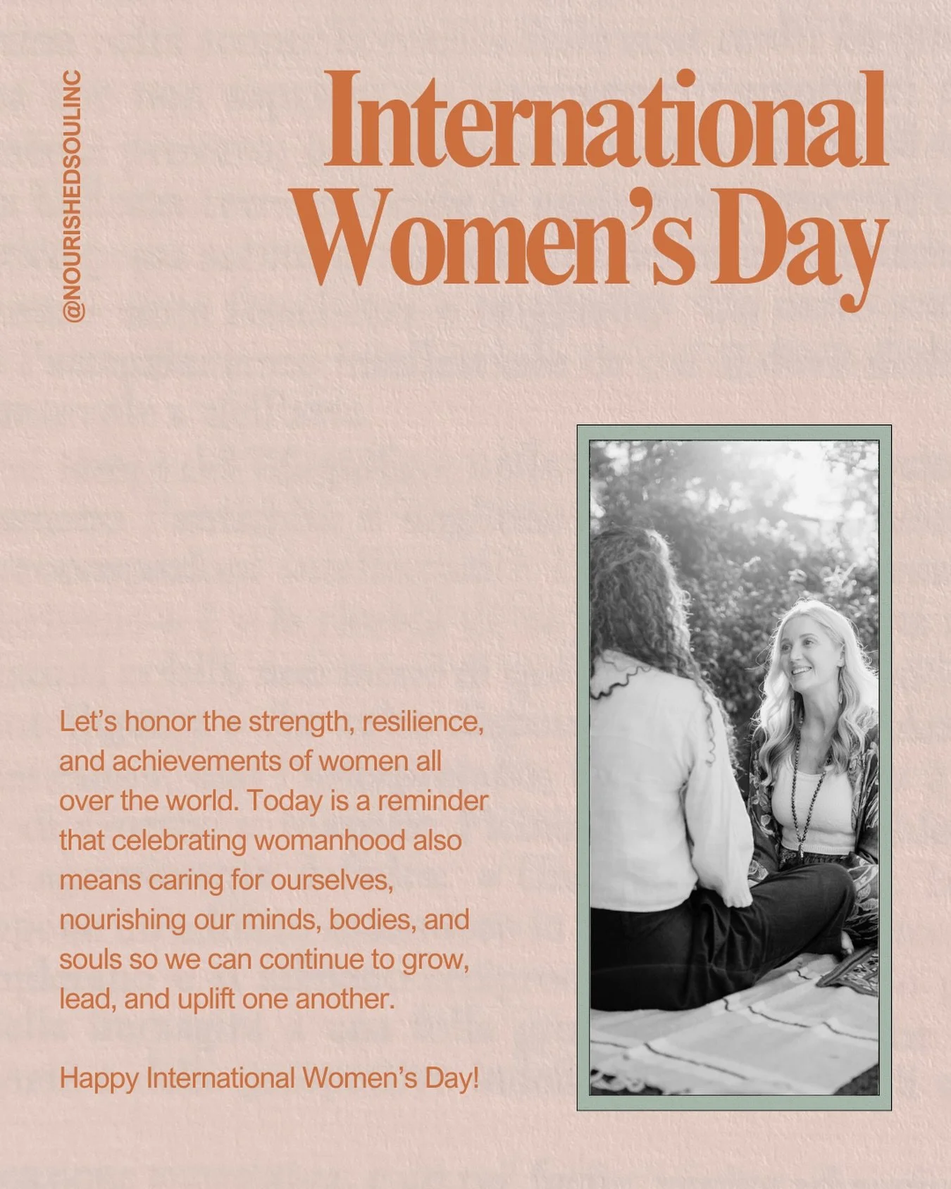 Happy International Women&rsquo;s Day! 

Today especially, but every single day it is important to honor and think about the strength, resilience, and achievements of women all over the world. I take great pride that I get to help women along their h