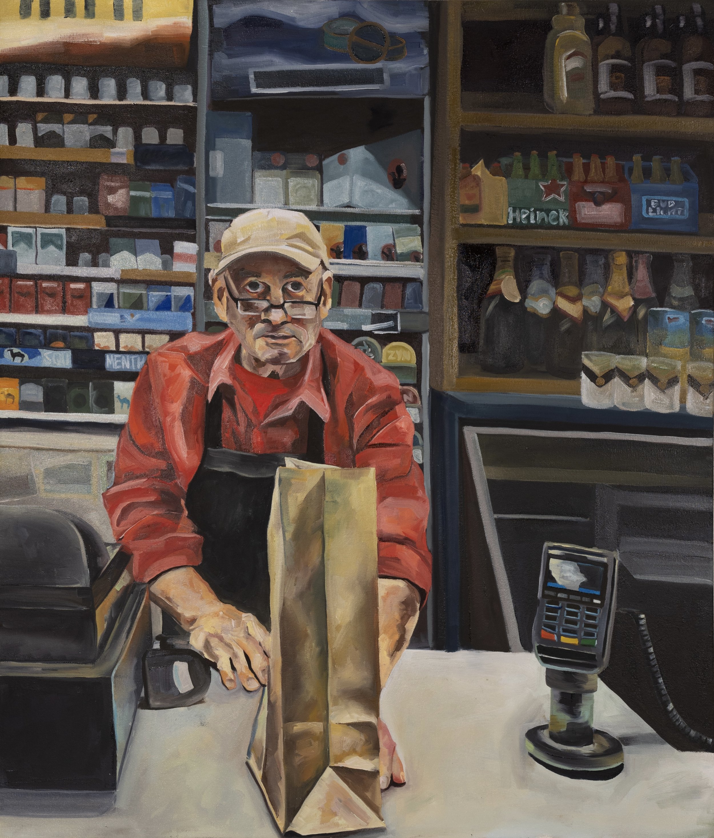 Allen St, oil on canvas, 28 in. x 32 in., 2025