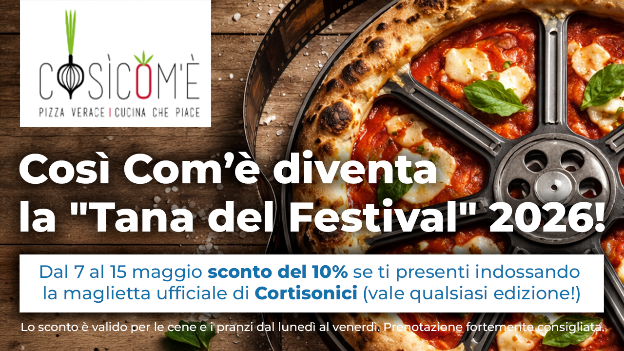 Così Com’è diventa la "Tana del Festival" 2026!