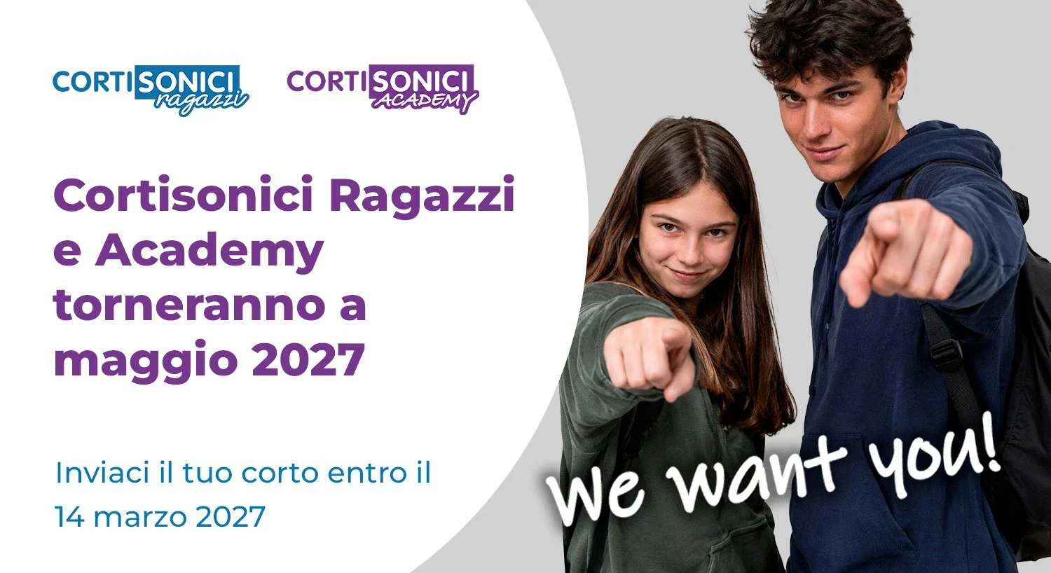 Cortisonici Ragazzi e Academy 2027: I bandi 