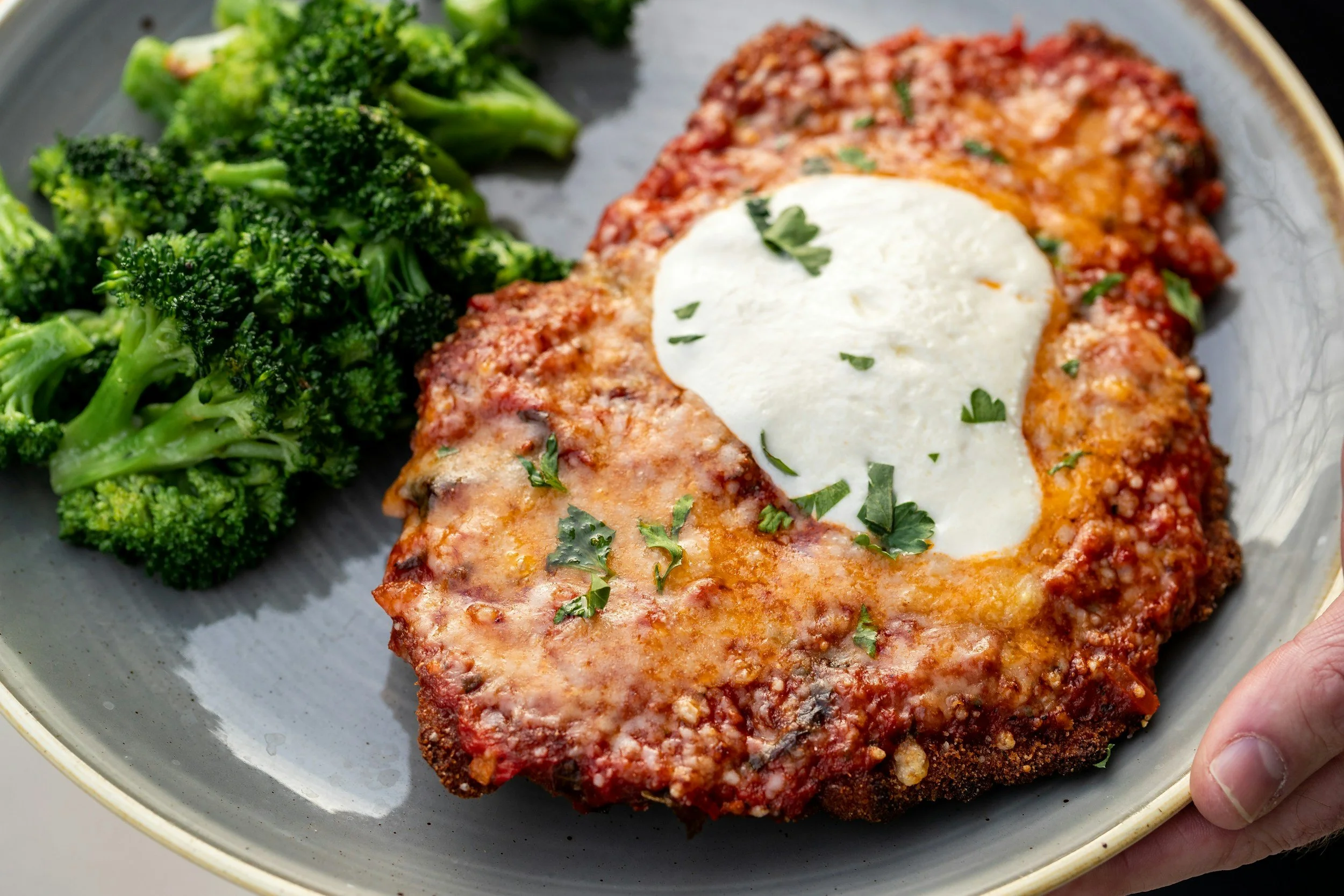 Chicken Parmesan Pasta Bake
