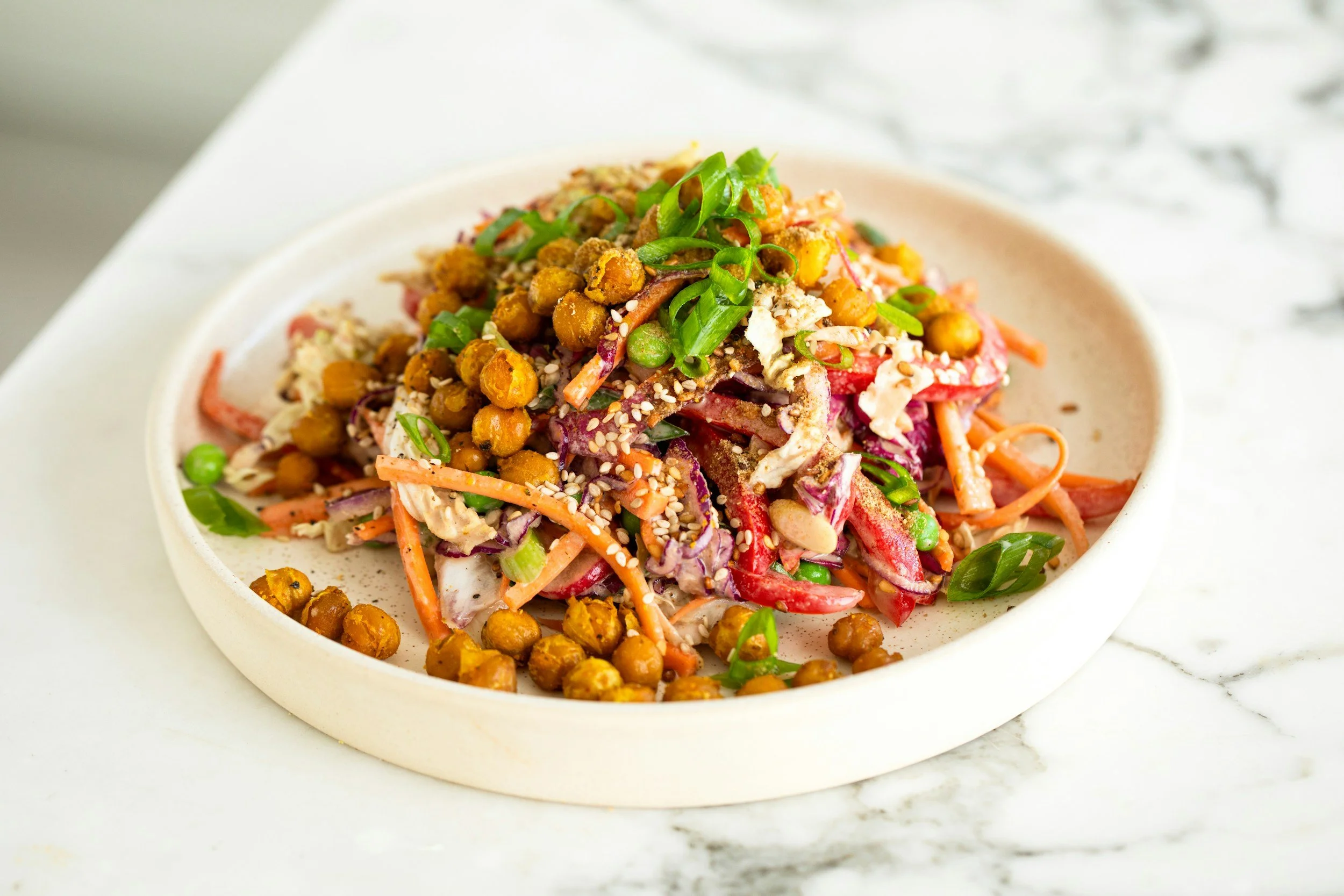 Mediterranean Tuna Chickpea Bowls