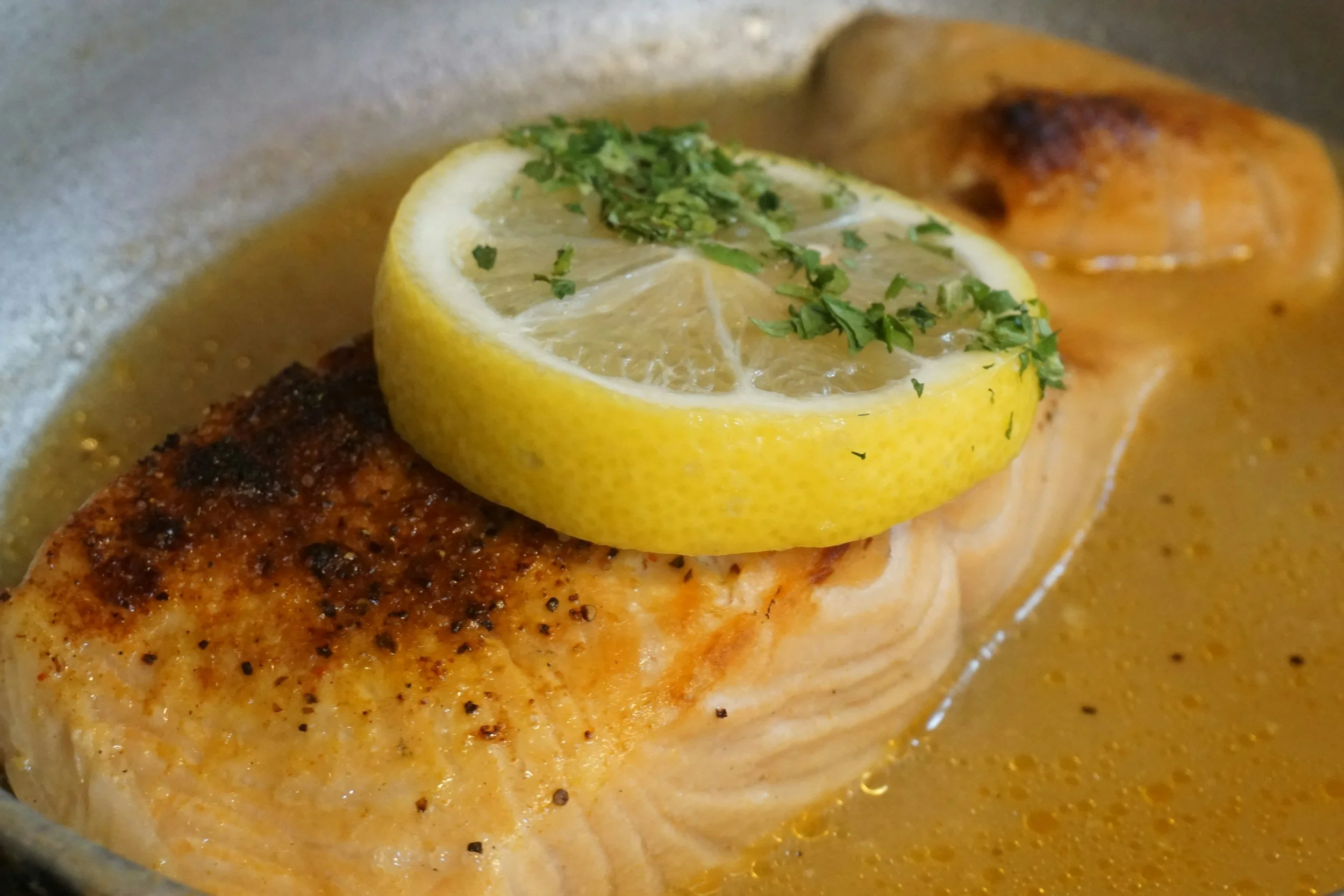 Lemon Butter Cod with Roasted Potatoes