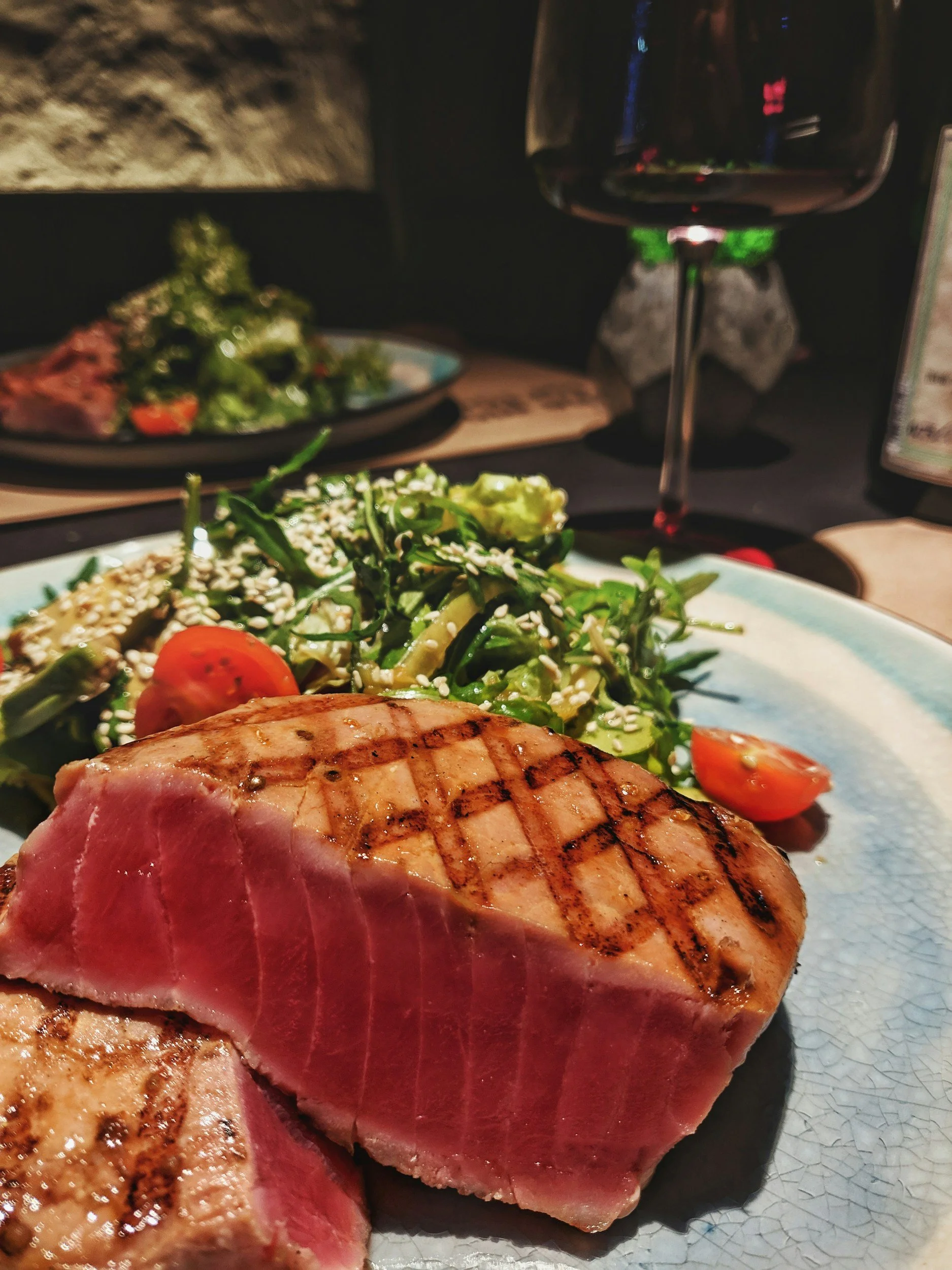 Seared Ahi Tuna with Jasmine Rice and Bok Choy