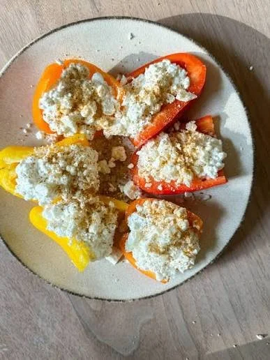 Cottage Cheese and Veggie Stuffed Peppers