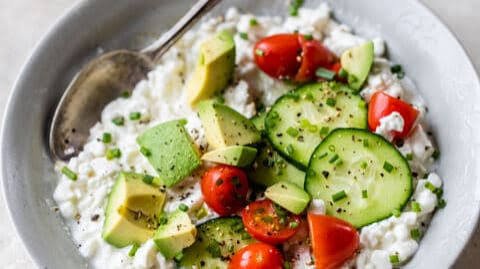 Savory Cottage Cheese Breakfast Bowls