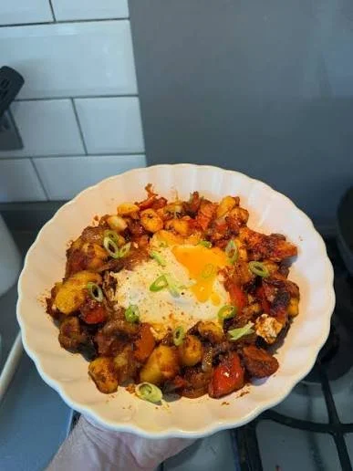 Chorizo and Sweet Potato Breakfast Bowls