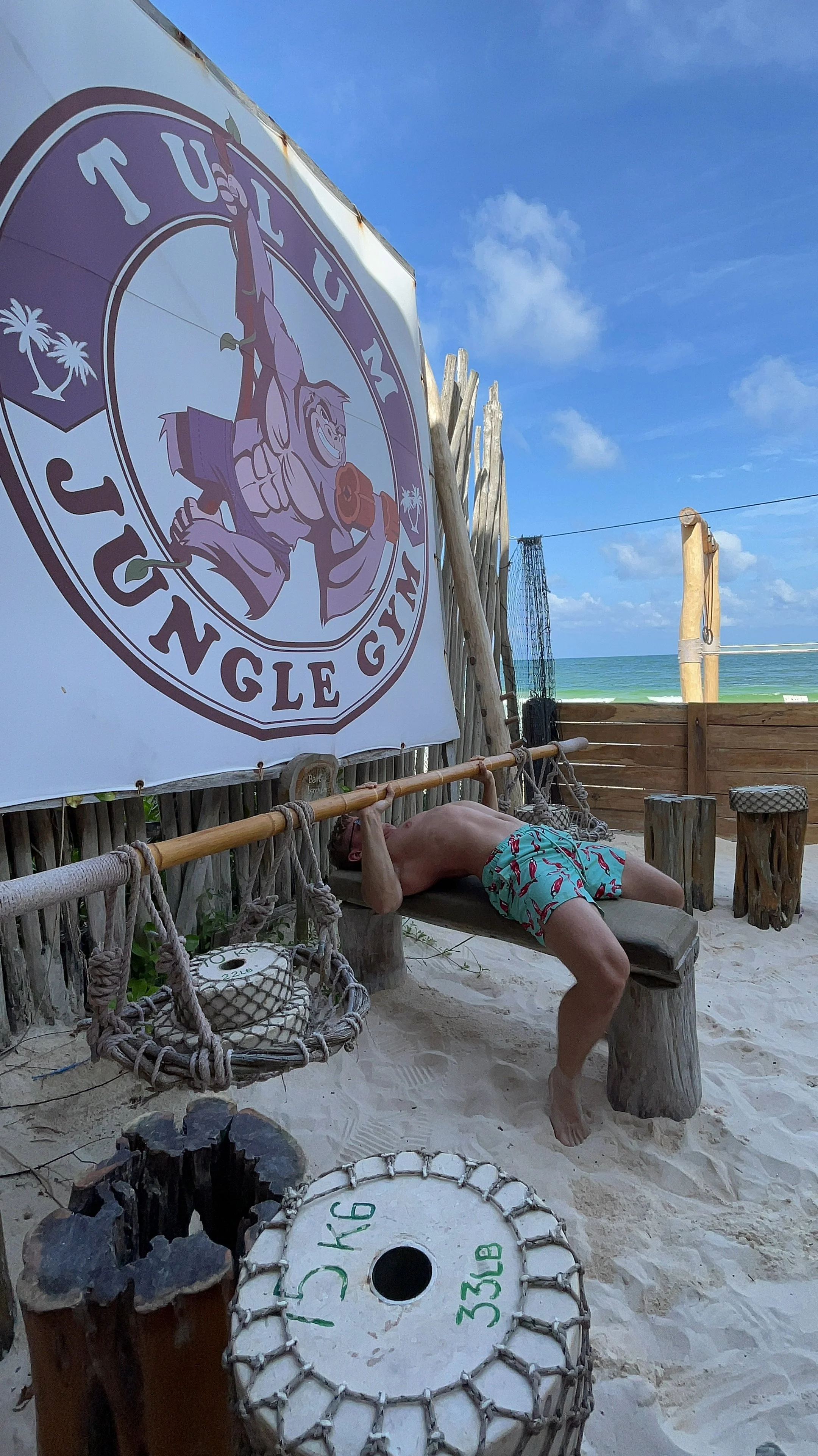 Day 3 in Tulum: Core Work on the Earthquake Bar