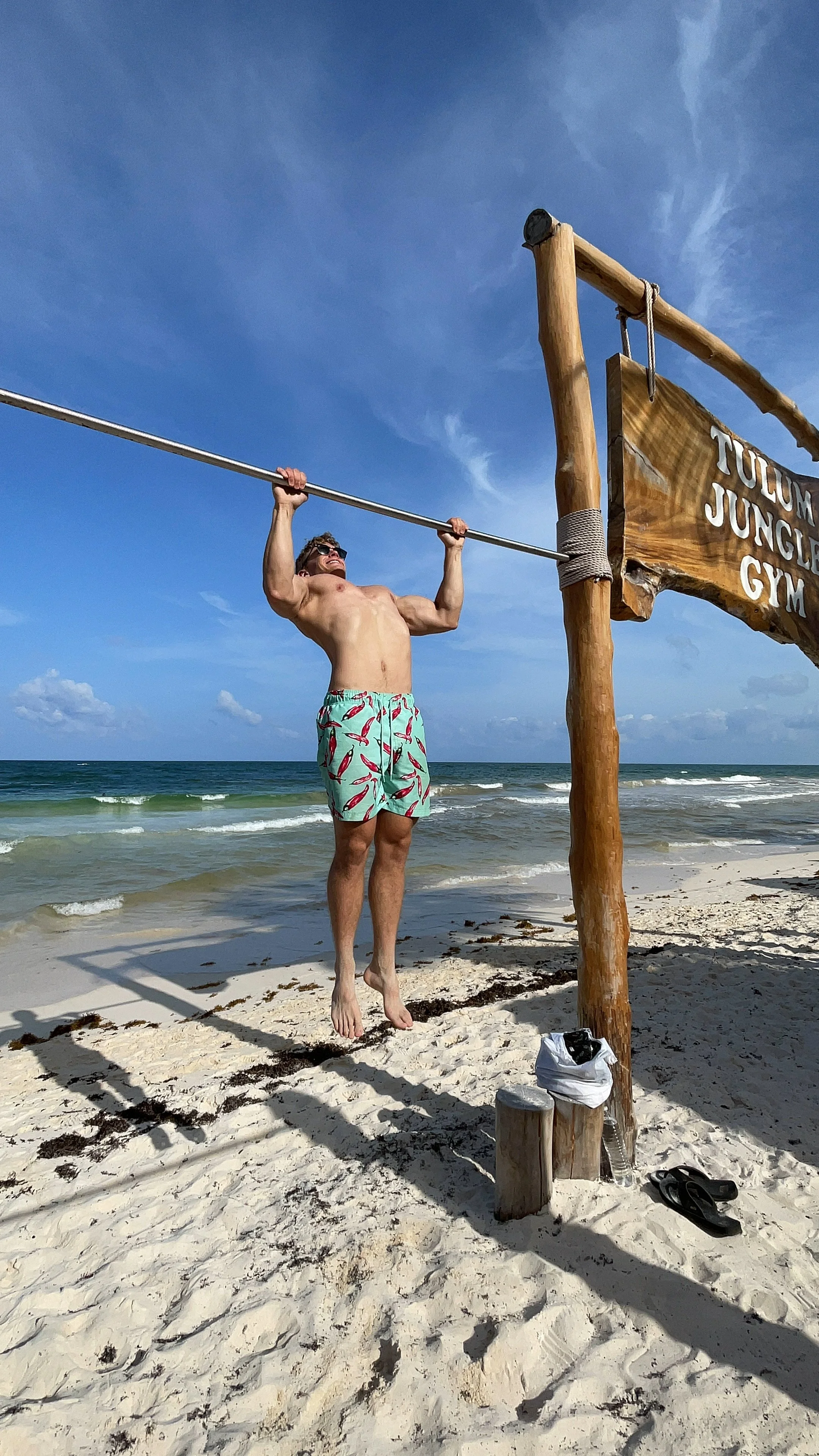 Day 2 in Tulum: Calisthenics on Rope and Bar