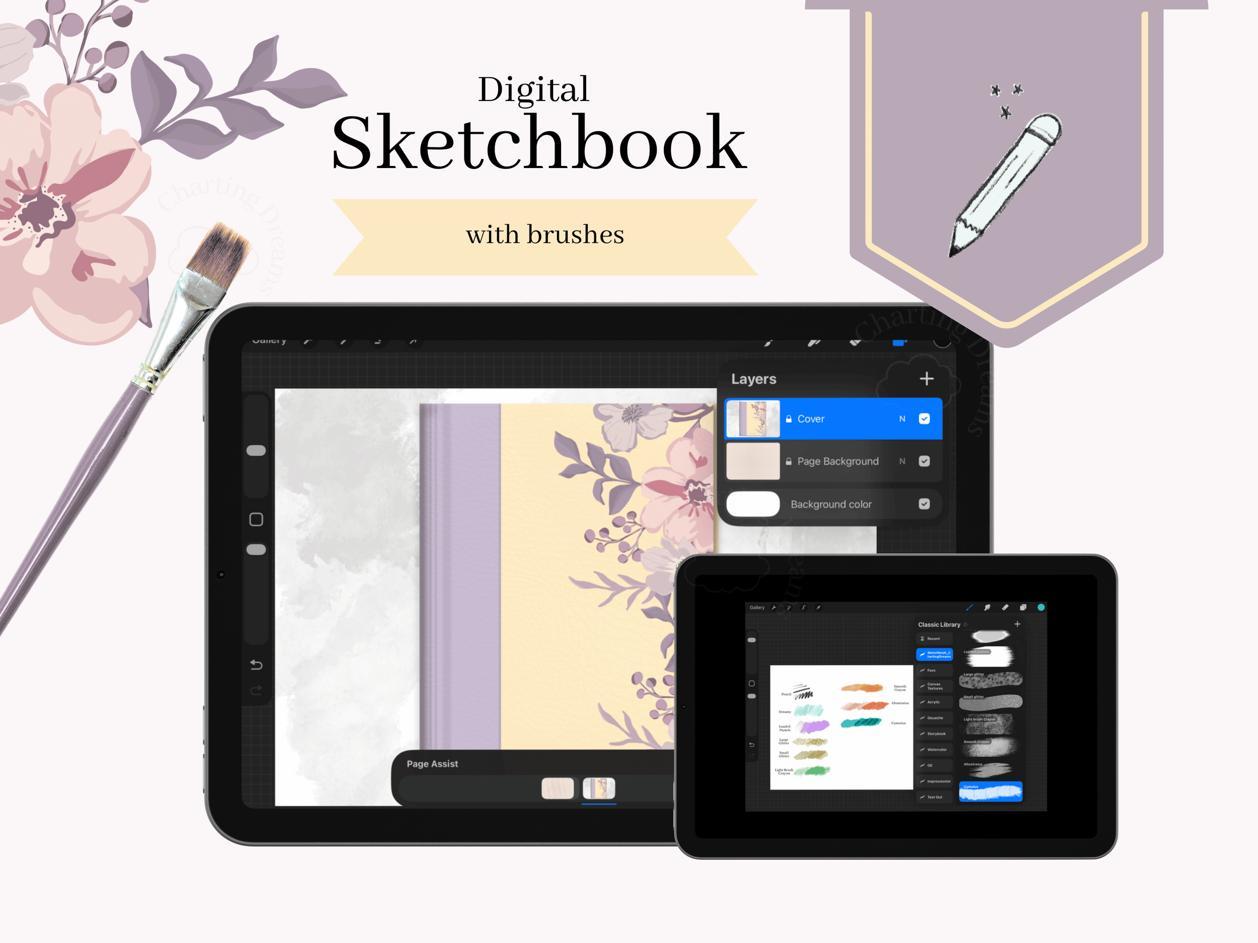 Procreate digital sketchbook file for iPad artists organizing drawings and creative sketches
