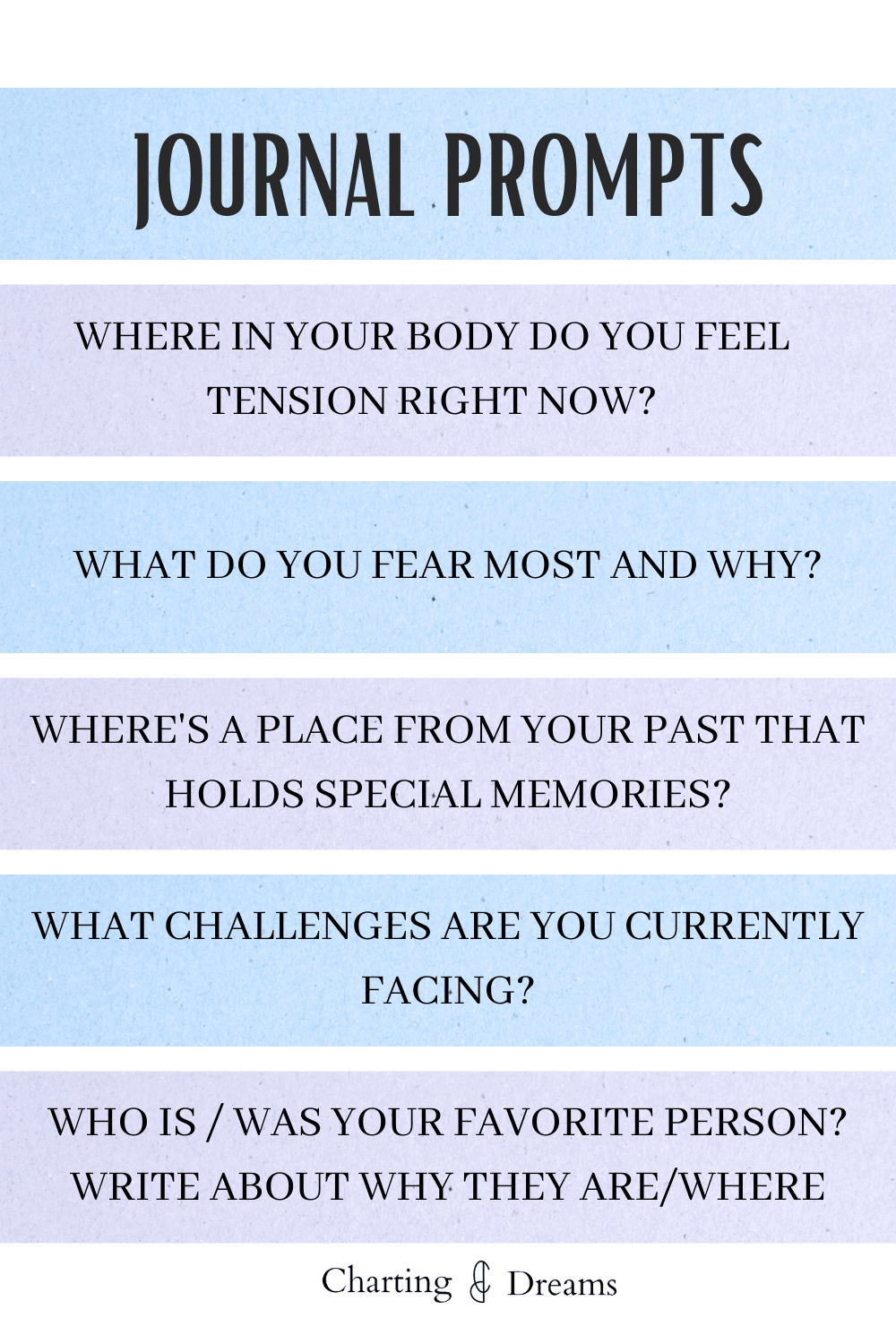 Journal prompts to get you started for self reflection
