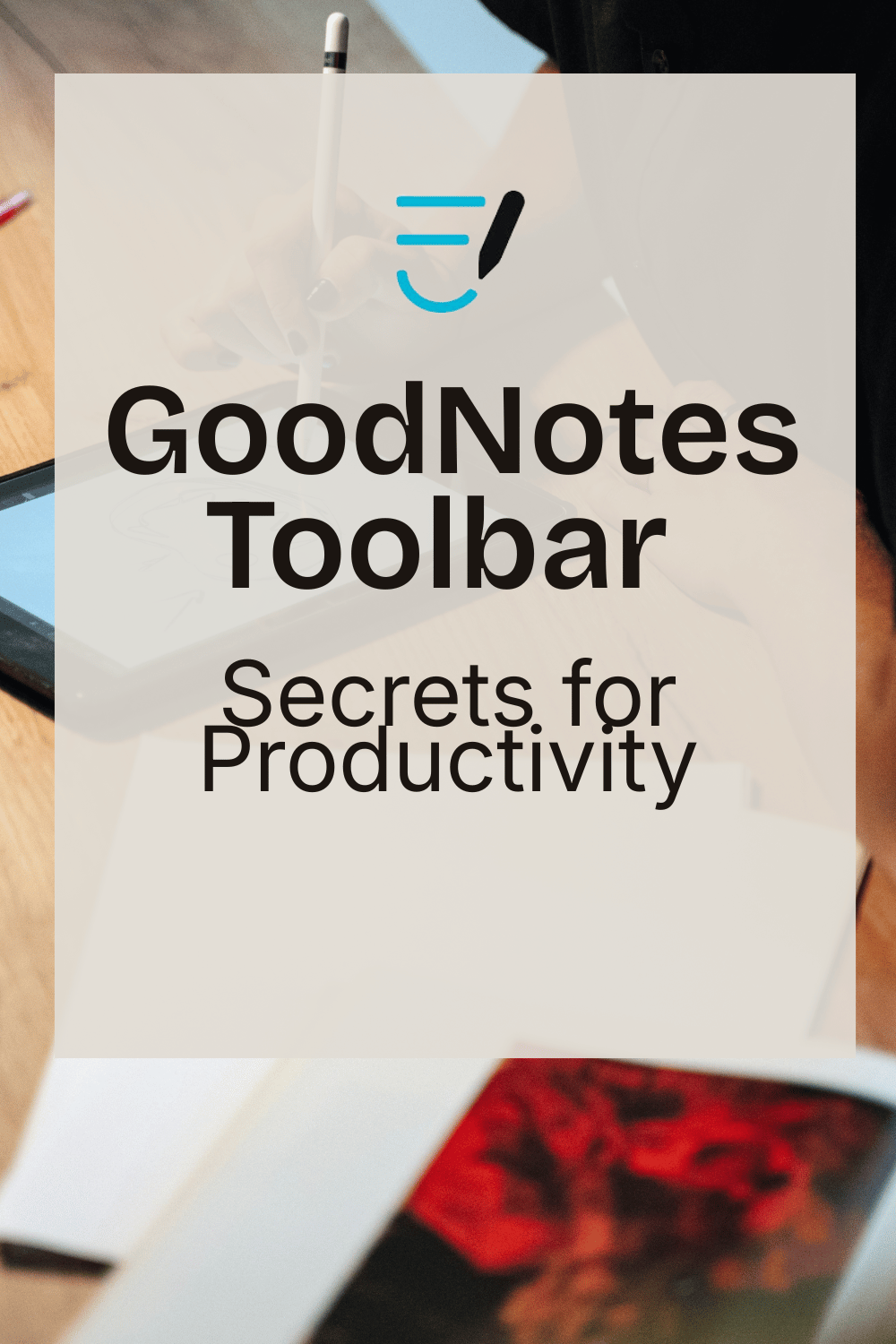 Customized Goodnotes 6 toolbar setup for digital planning and journaling on iPad