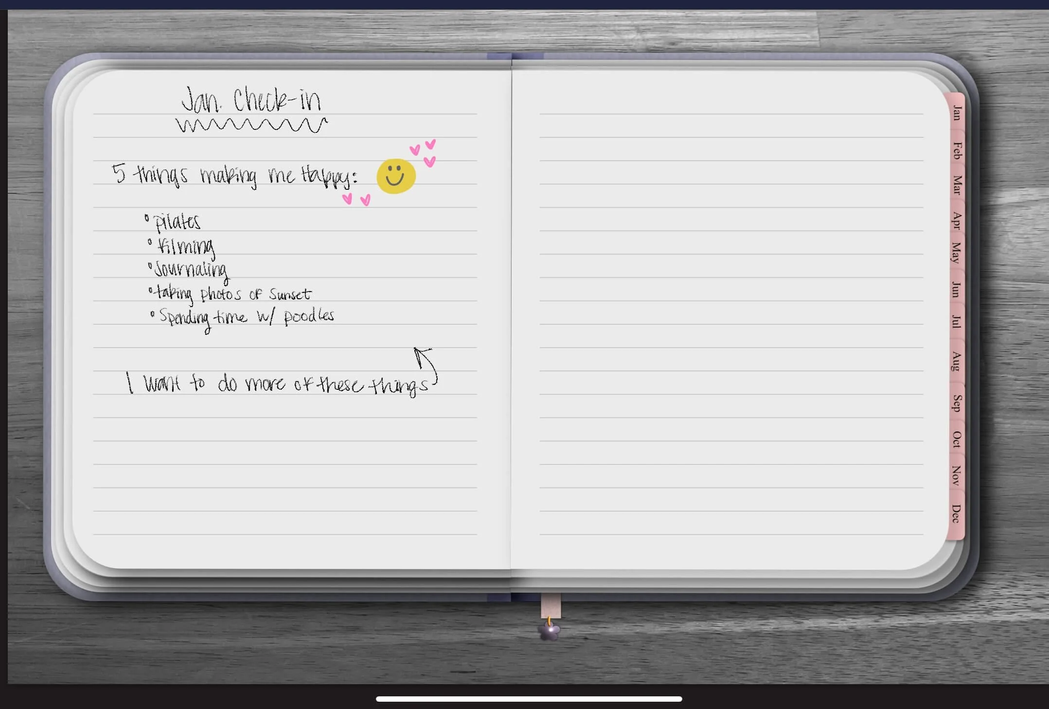 Check-in journal pages to get started on your vision board prompts