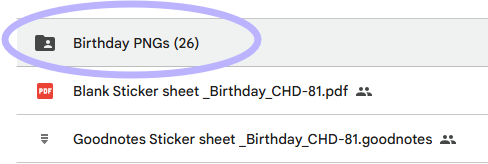 Importing PNG stickers into Goodnotes Elements