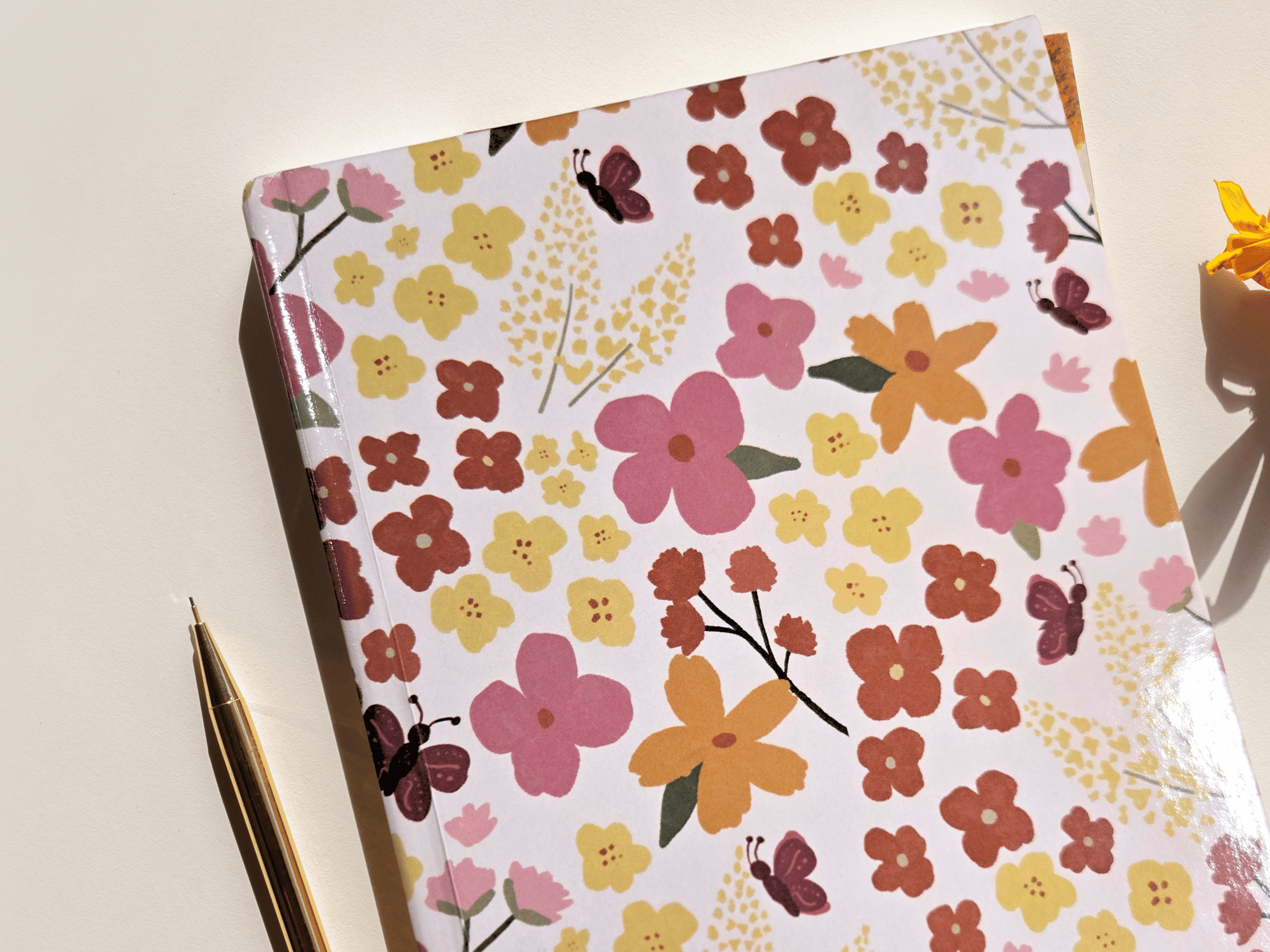 Floral self-care journal
