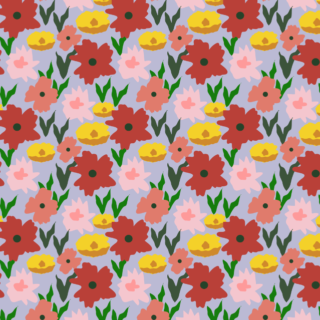 pink and red floral field