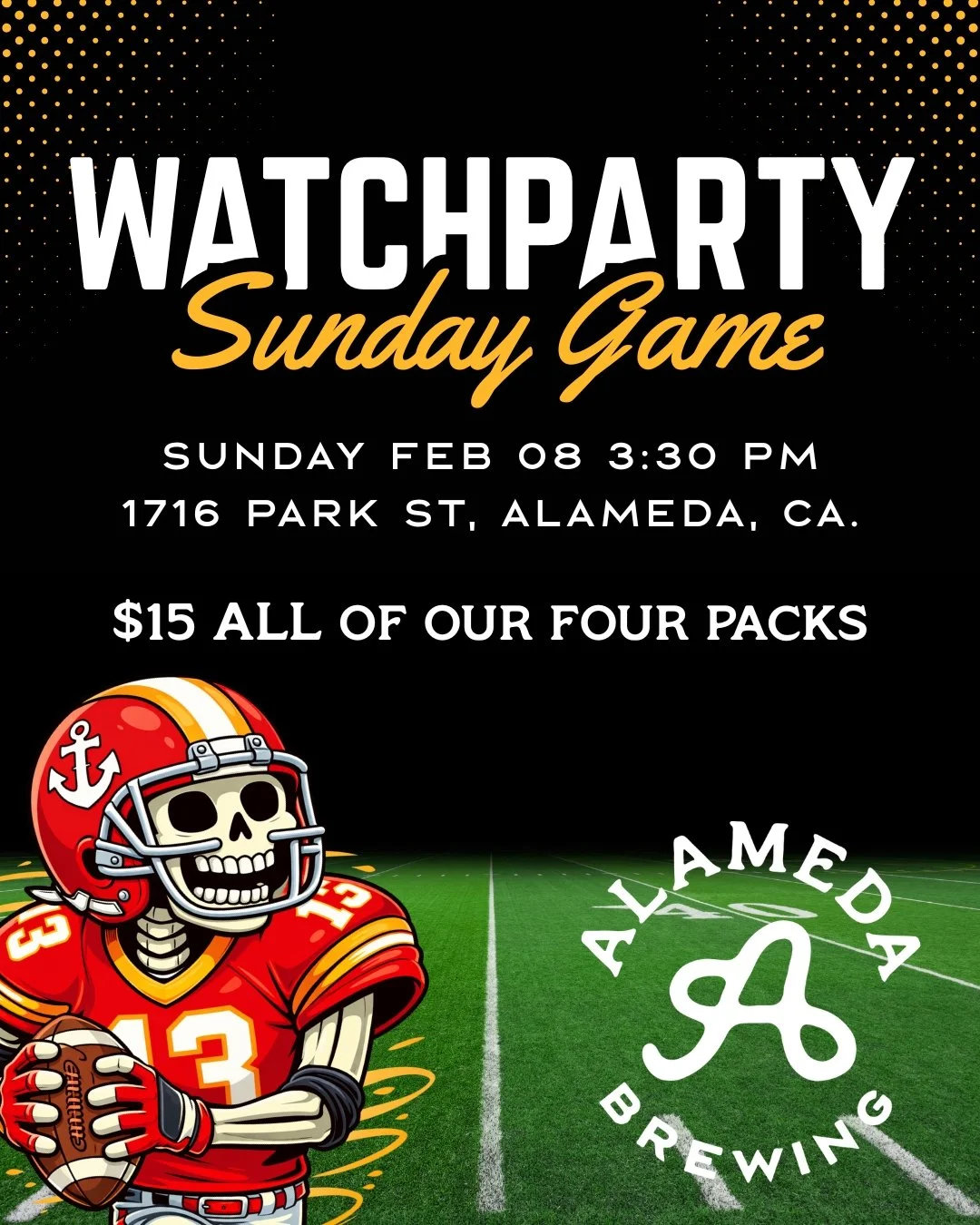 BIG Game Watchparty @ Alameda Brewing