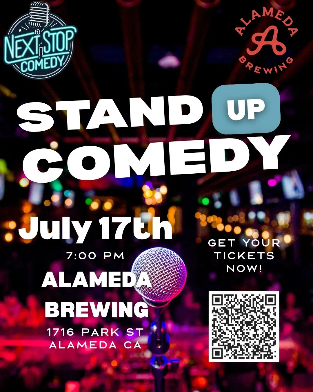 Next Stop Comedy @ Alameda Brewing
