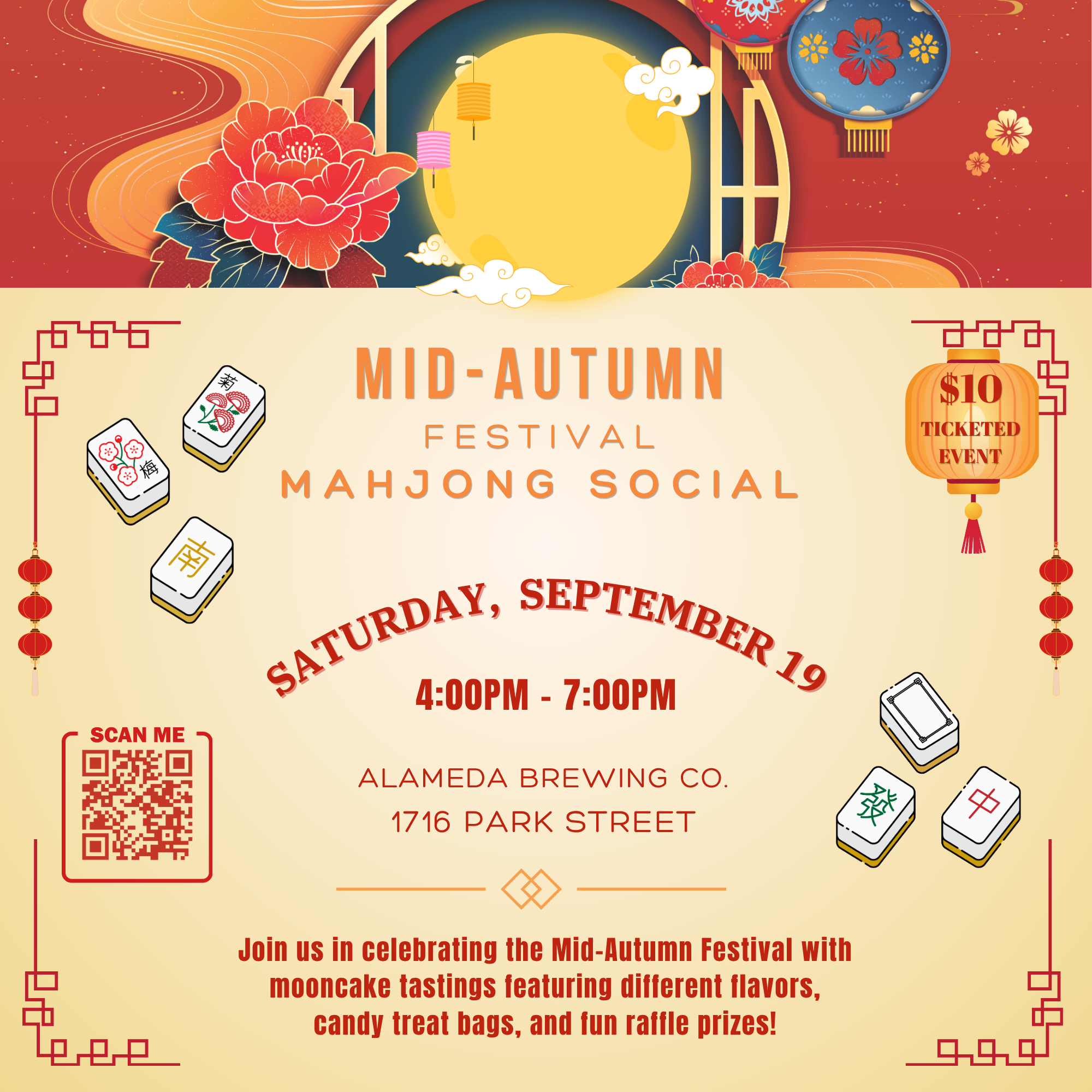Mid-Autumn Festival Mahjong Social