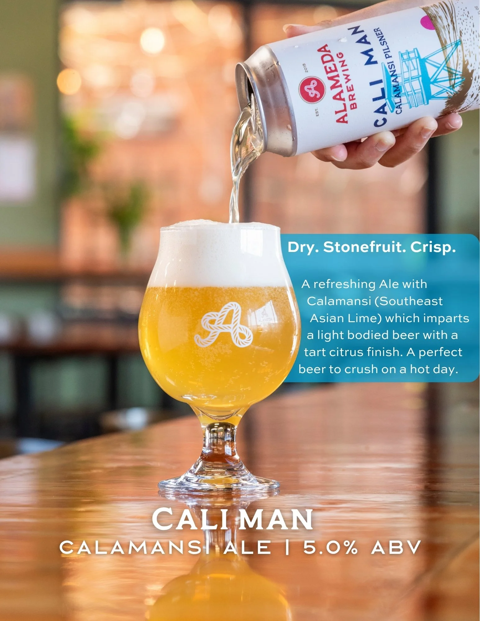 Cali Man, Alameda Brewing's 5% Calamansi Ale