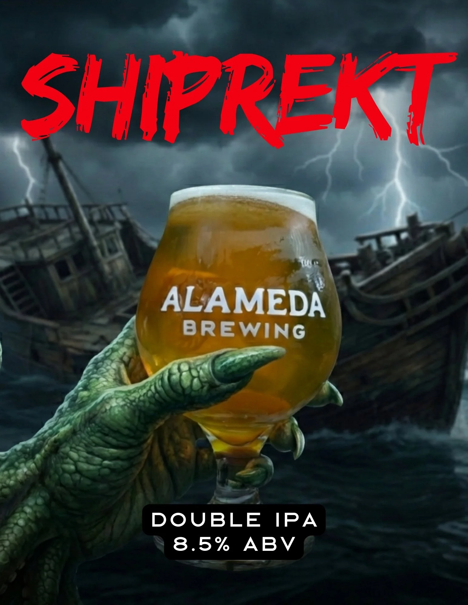 Shiprekt Double IPA 8.5% ABV