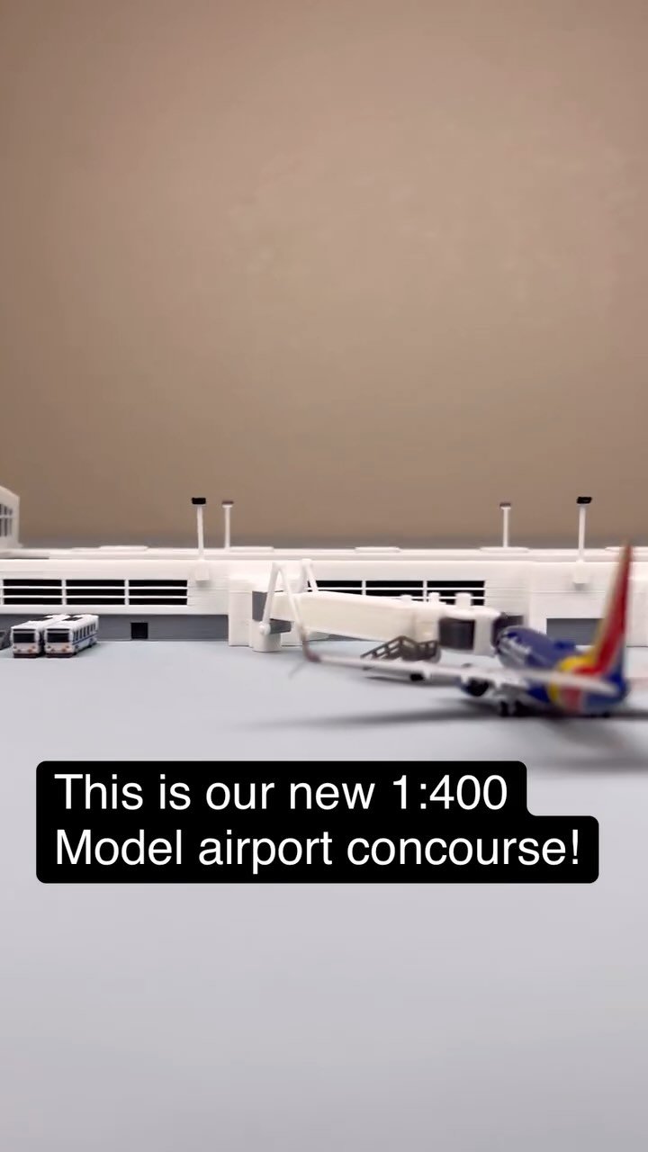 Our previous model airport terminal was discontinued last month, however, today we are launching a new version that uses 30% less plastic waste than the original and also has better detail! This is a little sneak peek at how it was designed. So buy y
