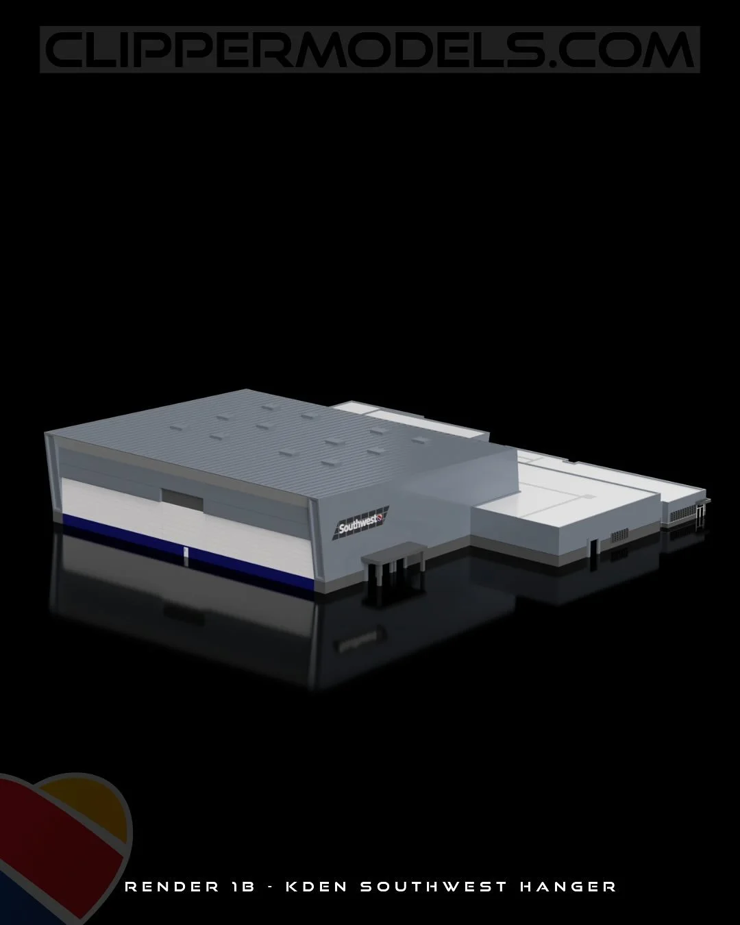 We’re currently developing a highly detailed 1:400 scale model of the Southwest Airlines Hangar at Denver International Airport (KDEN). This build is part of our upcoming KDEN lineup and is being modeled closely after the real-life structure on