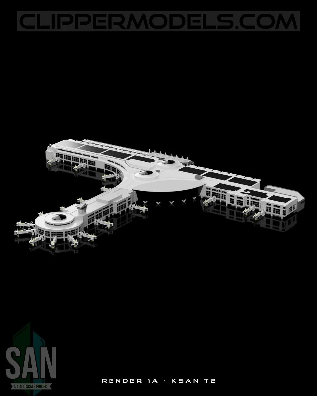 We’re excited to be developing a highly detailed 1:400 scale model of San Diego Airport (SAN)! This piece is part of our upcoming SAN lineup, modeled closely after the real airport’s terminals and ramp layout.
Stay tuned—release co