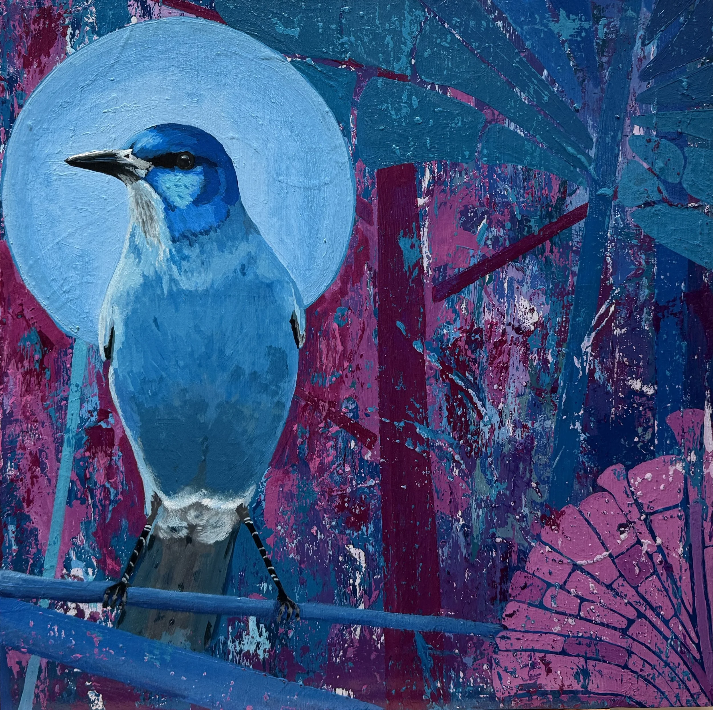 The Blue Flash of the West: Painting the Piñon Jay