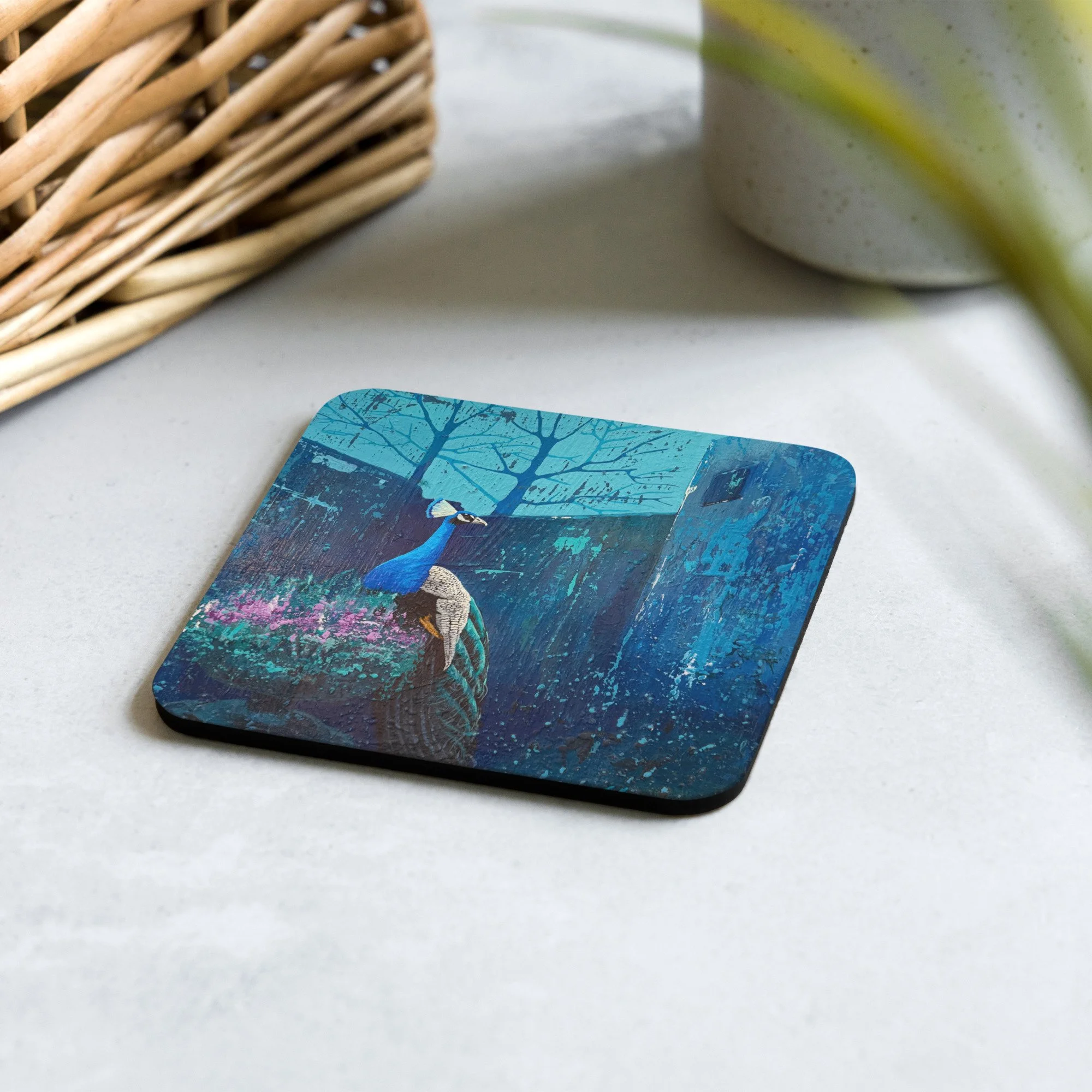 Under the Blue Veil - Cork-back coaster