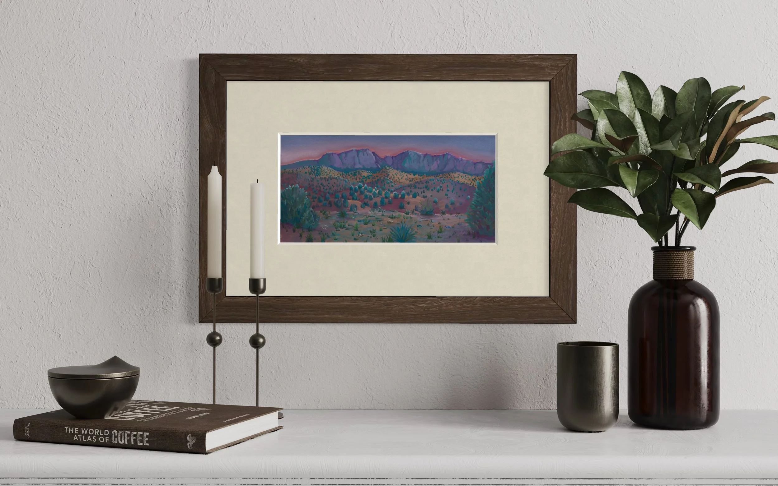 "Evening Benediction" 12" x 6" | Gouache on paper | Unframed