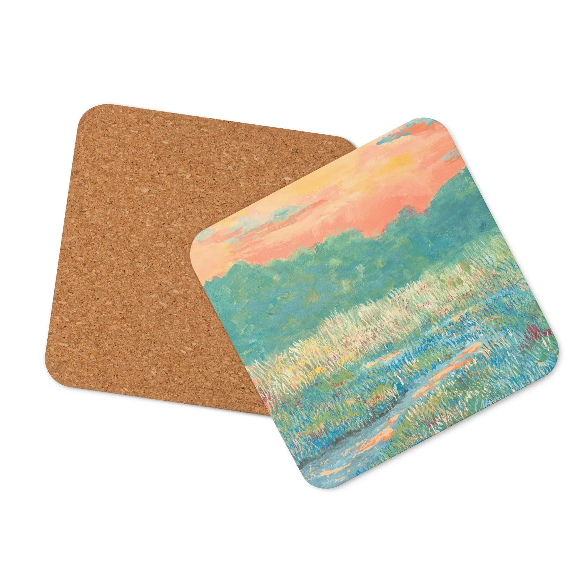 Portugal Musings - Cork-back coaster