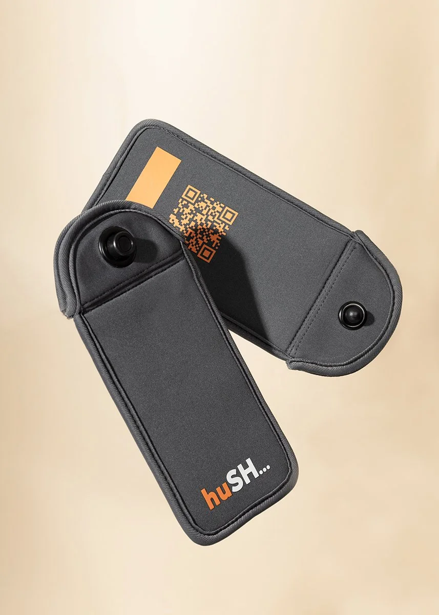 hush lockable phone pouch education private events