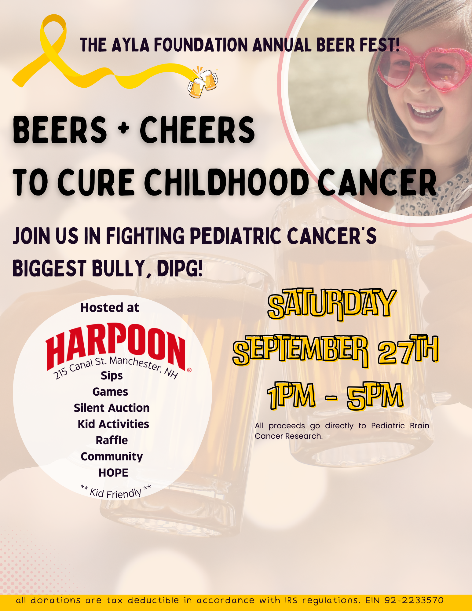 Beers + Cheers! To Cure Childhood Cancer